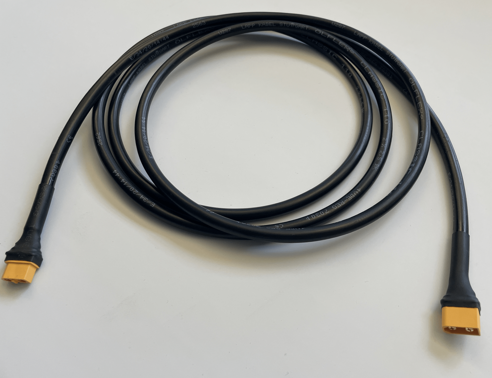 Flexibles Kabel: XT60 - Stecker (male) auf XT60 Buchse (female) - Novon Energy